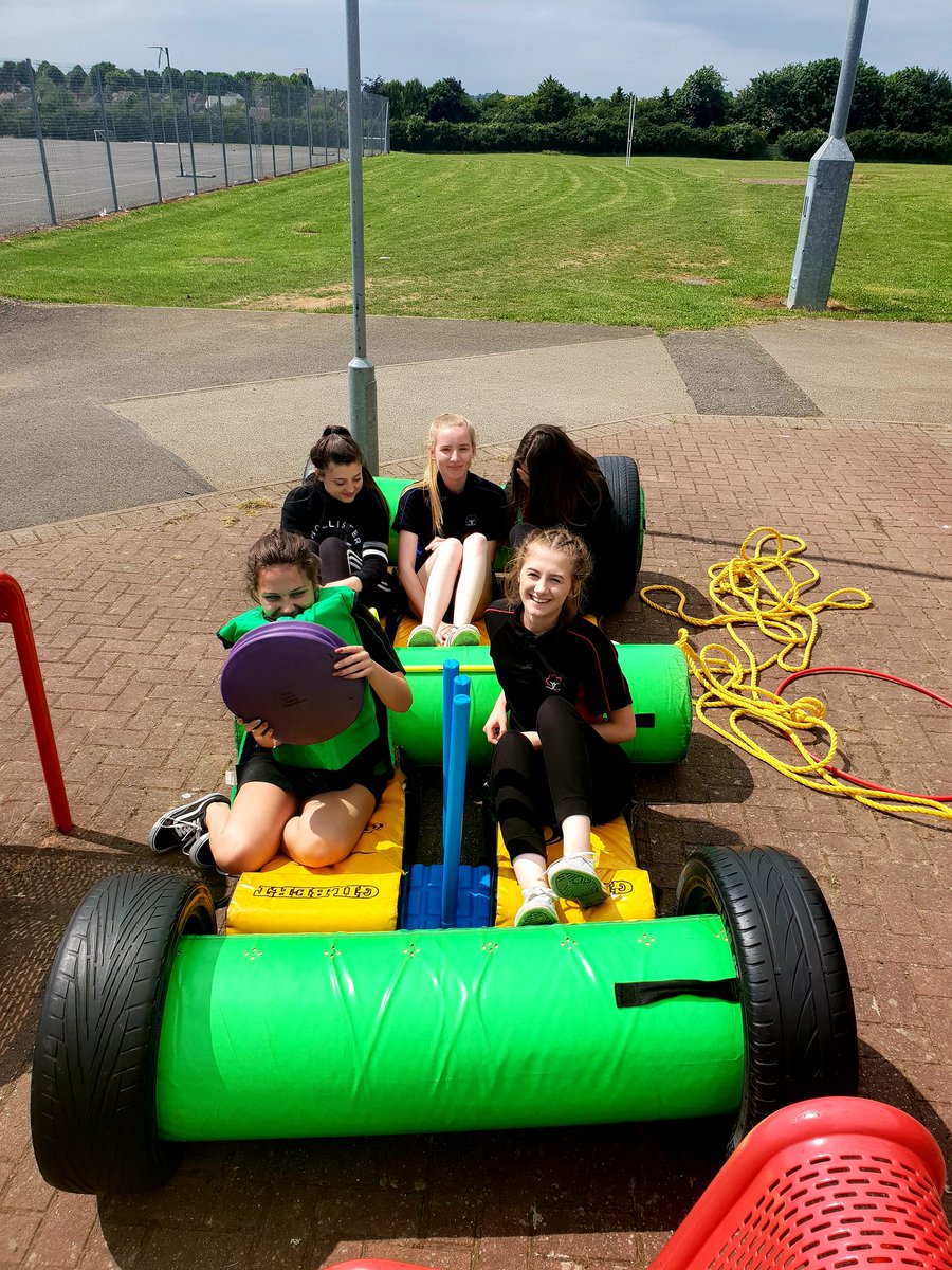 The Year 10 girls were the most excited I've ever seen to make their own car before some continuous training this afternoon!! #imagination