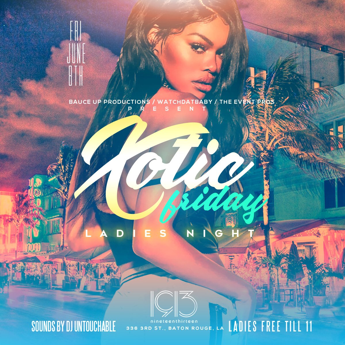 daeexkai's tweet photo. Club 1913 Tonight 💥
“Xotic FRIDAY”💃🏾👠
LADIES FREE TILL 11 💃🏽
▪️▪️▪️▪️
• Club 1913📍
• 336 Third St.
@DJUntouchable on the sounds 🔊
@djwoodybillions On The Mic🎤 ▪️▪️▪️▪️
⠀⠀⠀
For Sections &amp; Birthdays, Contact
@itsjusttwill https://t.co/H9wT99GCPe