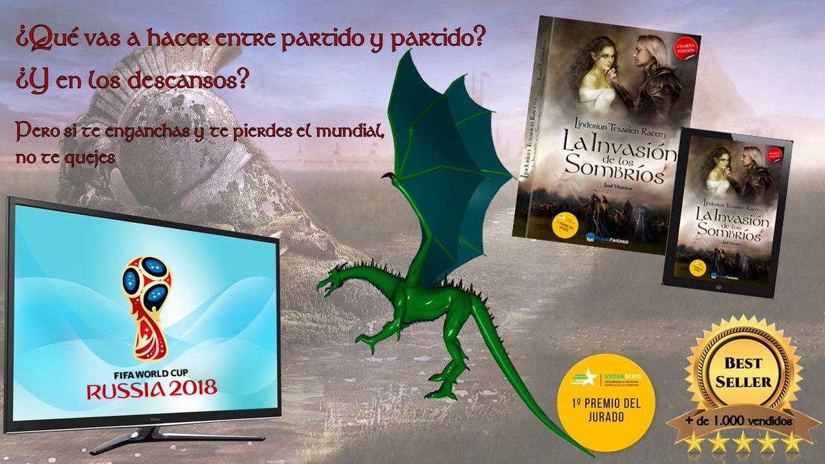 JordiVillalobo's tweet photo. ¿Ya estás preparado para el mundial de Rusia?
#amazon: https://t.co/vvE4xRZZMN
#GooglePlay: https://t.co/qfoYoMwh6d
#iTunes: https://t.co/78PJwX3uVE
#sweek: https://t.co/unYGXU14BO
#kindle #EDICIONESPROUST #Literania2018 #circulodefantasia https://t.co/etNQWgjmRo
