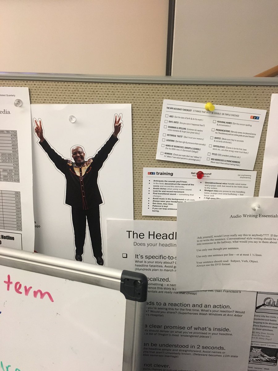 McGeeReports's tweet photo. #flatkojo makes it to the @wbez newsroom! cc: @kojoshow https://t.co/tCGwjE4mNO