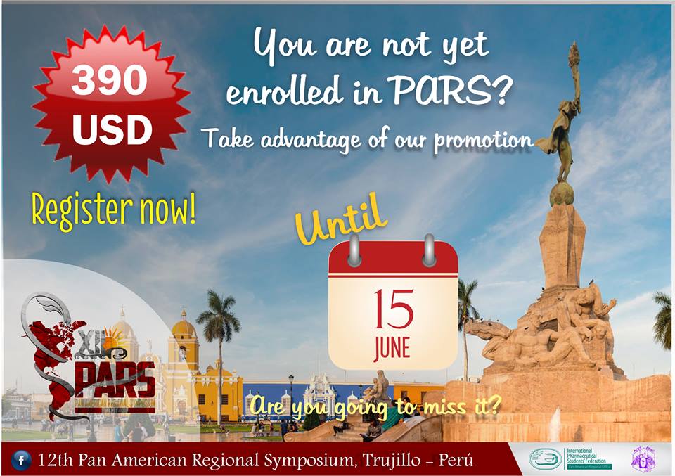 IPSFparo's tweet photo. Are you registered for #PARS2018 in #Trujillo yet? You have 1 WEEK left until Phase 2 registration ends on June 15th. Do not miss out on the lower rate before phase 3 starts! #IPSFparo #IPSForg https://t.co/OjXuIHWoLG
