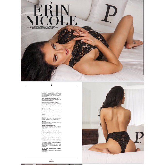 Published In @Playboy 🇸🇪 with Erin Nicole today full 3 page spread ! #playboysweden https://t.co/7nK