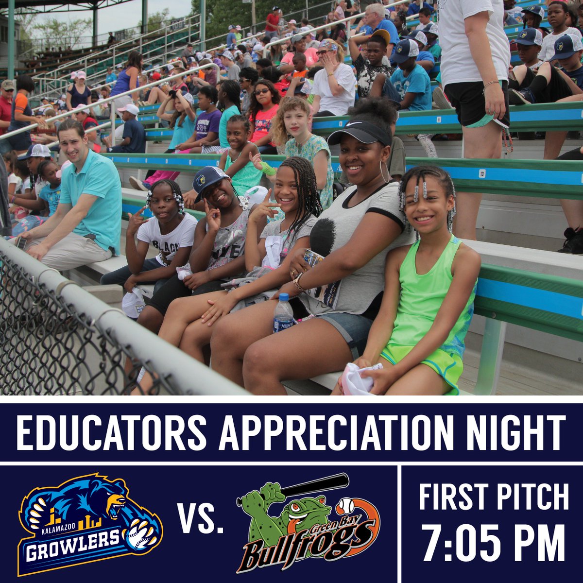 KzooGrowlers's tweet photo. It's game day! Join us in celebrating our local educators and support staff! https://t.co/WR4LlgIlHH
