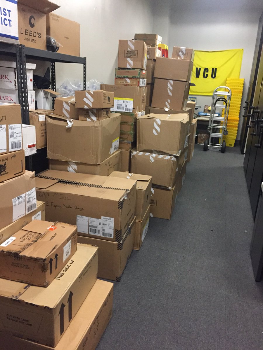 Kris_Kullman9's tweet image. Lots happening this week in the VCU Equipment room. #NikeSZN #RunningOutOfSpace