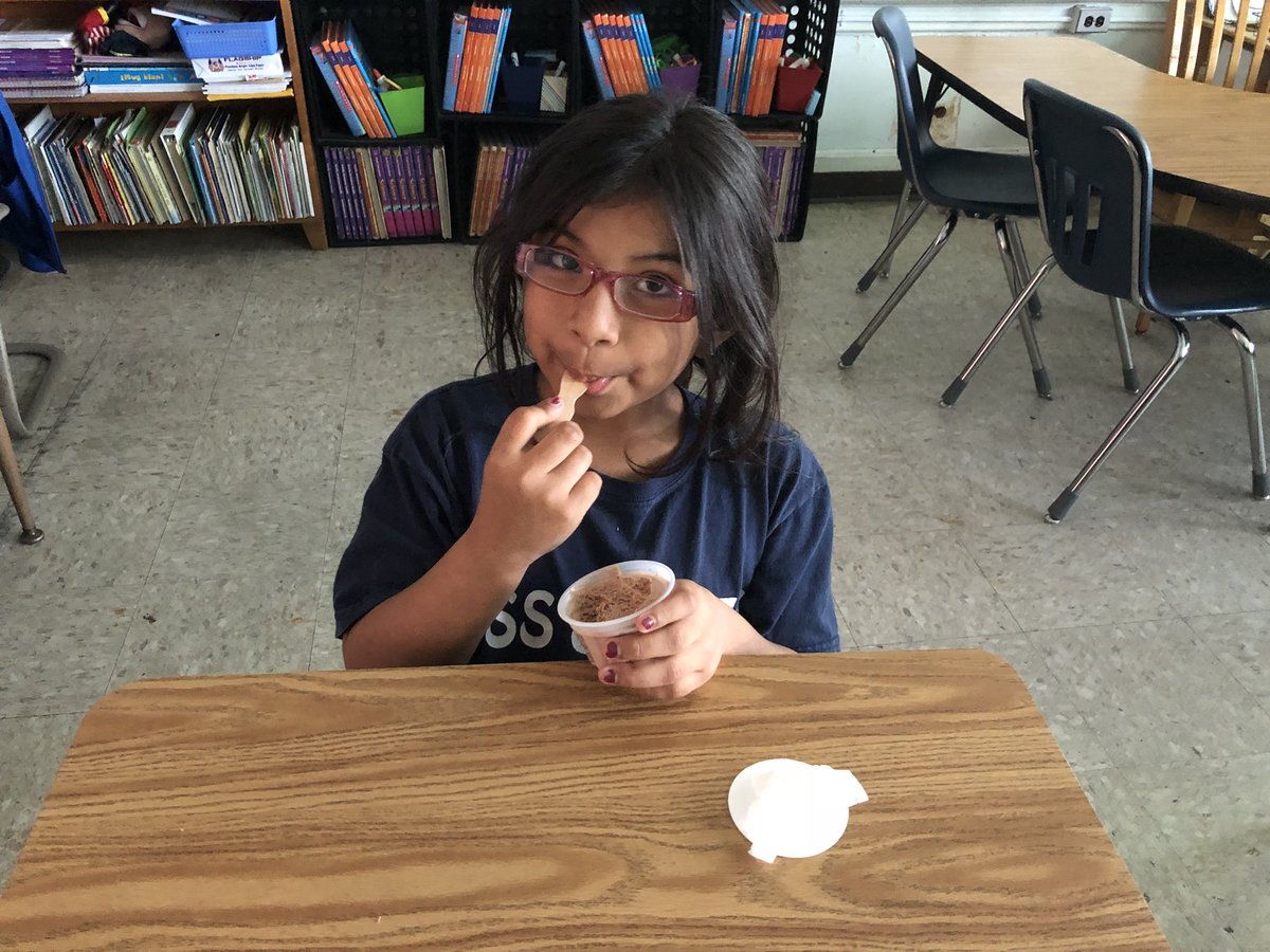 We’re cooling off with some ice cream 🍦 for great behavior.  Thanks Mrs. A! #rss11 #almostsummertime
