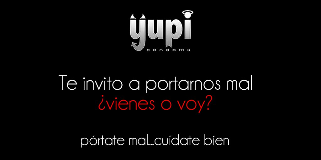 YupiCondoms's tweet photo. Pórtate mal 😈 cuídate bien 😇 condones Yupi, de venta en Amazon https://t.co/APAKCFuQuJ