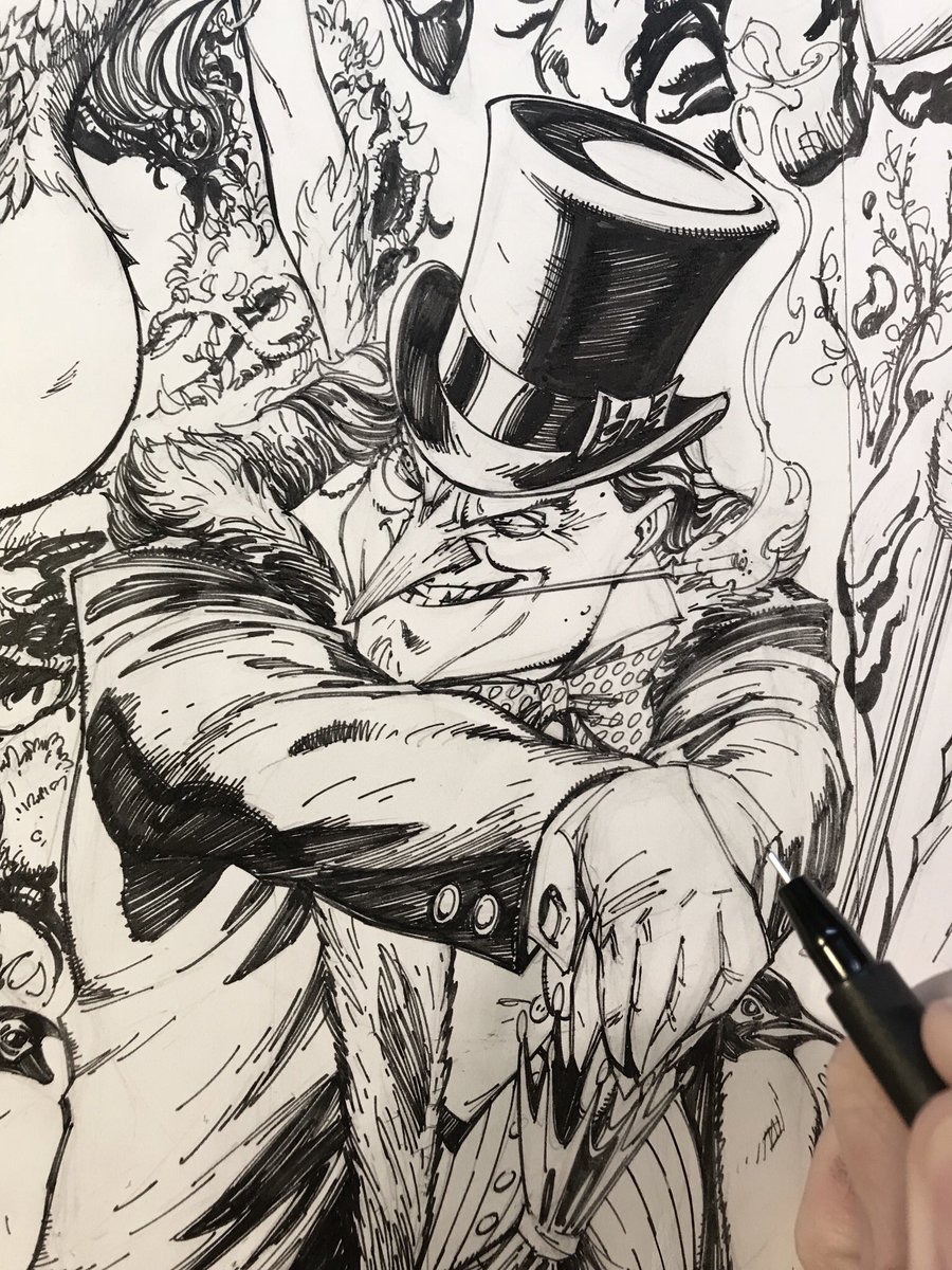 🦇👰🏻🐧🌂 The Penguin will be in attendance... #batman #batman50 #batmancatwomanwedding #catwoman #thepenguin #penguin #dccomics#jscottcampbell #exclusive #staytuned https://t.co/ZS3rIe8ldr 