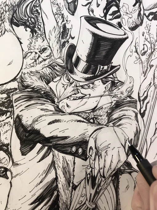 🦇👰🏻🐧🌂 The Penguin will be in attendance... #batman #batman50 #batmancatwomanwedding #catwoman #thepenguin #penguin #dccomics#jscottcampbell #exclusive #staytuned https://t.co/ZS3rIe8ldr 