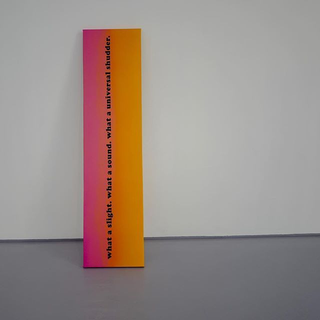 joelafferty's tweet photo. At the opening of the new show by Los Angeles artist #EveFowler @DCAdundee Her first major European Exhibition is here in Dundee. Striking and evocative use of #GertrudeStein words in her beautiful work. .
.
.
____________________________________________… https://t.co/pFZRJIOQrx https://t.co/lESKmB8g4j