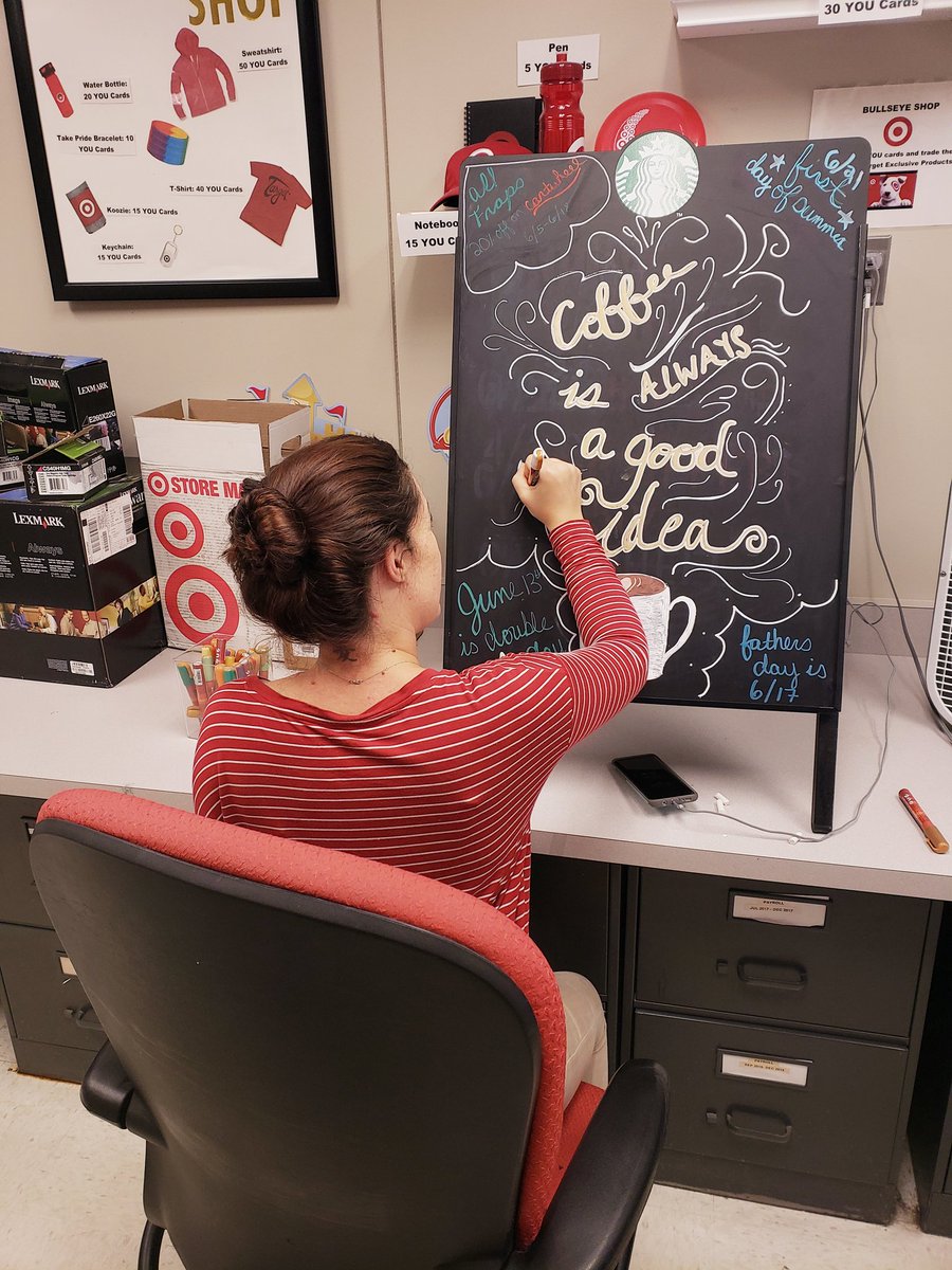 Thanks <a href="/GinaMac423/">Gina Mac</a> for collaborating with me this morning to create some eye catching promotional signage to share with our guests!