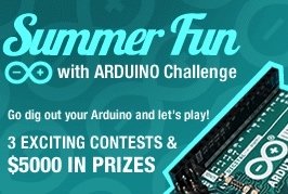 codeproject's tweet image. We just launched the #CodeProject Summer Fun with Arduino Challenge. Try the cool #Arduino simulator we found with our test project and you could win $5,000 in prizes. Can you find the secret code? buff.ly/2kWbNjL