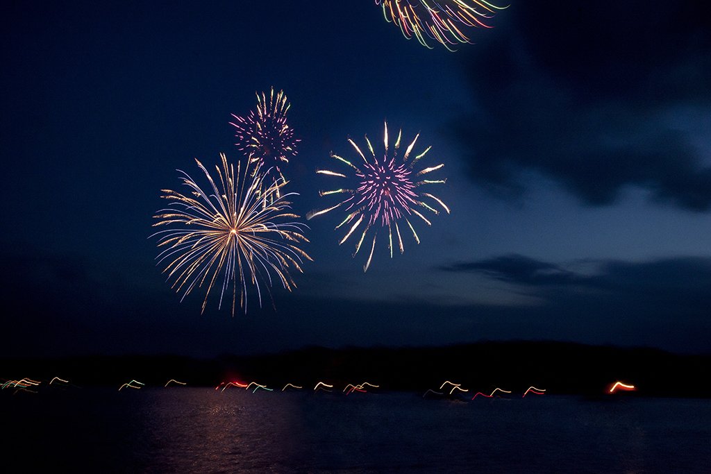 We don't know what's more gorgeous: the firework shows or the scenic mountain, city and coastal backdrops: vstnc.co/HyUSky

📍 Kerr Lake