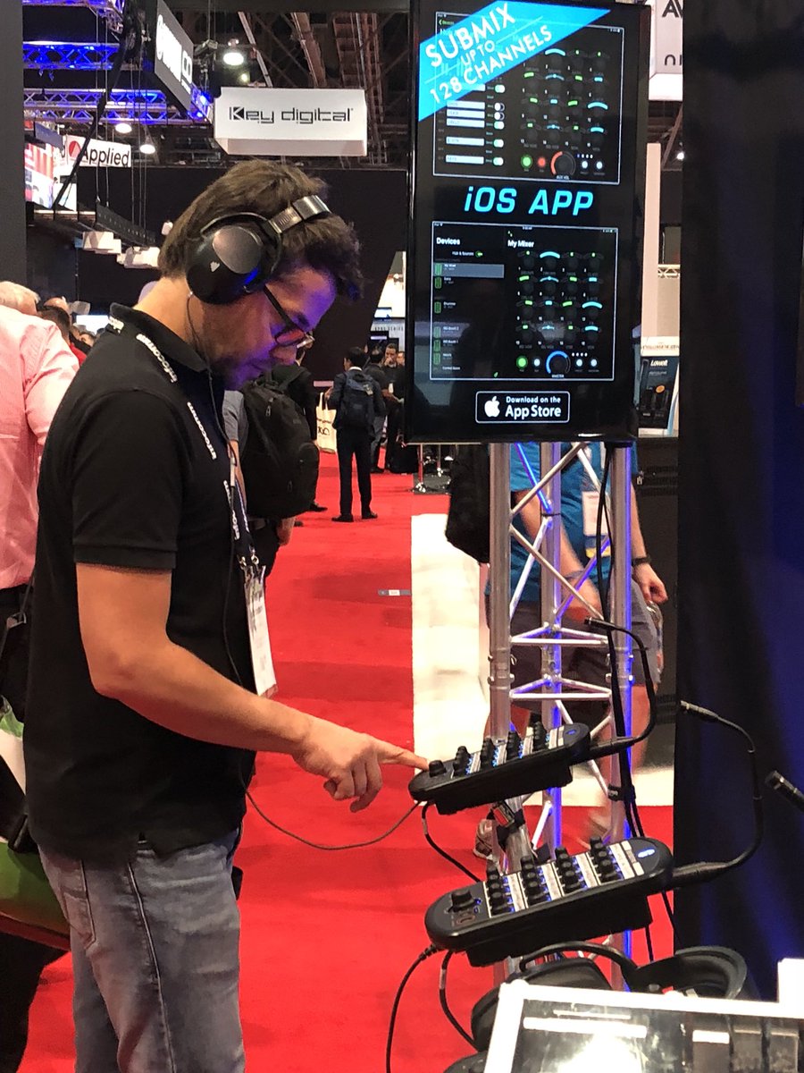 Hear_Back's tweet photo. It is the last day at Infocomm 2018. The new Hear Back Octo was released. The new Switch Back M8RX was released. And the new 128 channel with submixing firmware was released for the Hear Back PRO! #infocomm #infocomm18 @InfoComm #hearback #hearbackpro #hearbackocto #m8rx https://t.co/kZVrk6p1Bd