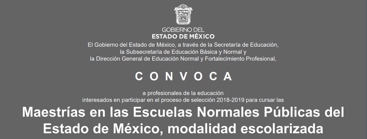 secti_edomex's tweet photo. #TeRecordamos que si estás interesado en participar en el proceso de selección para cursar las Maestrías en las Escuelas Normales Públicas del #EdoMéx, mañana 09/06/18, a las 10:00 horas, se llevará a cabo la reunión informativa en la sede de tu interés.
https://t.co/NlH5QHfLhC https://t.co/Lom84VbIqu