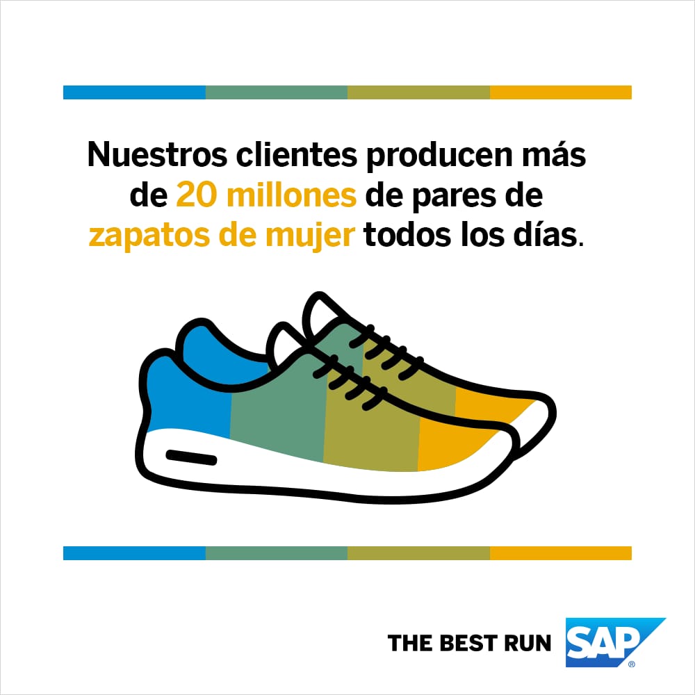 BexapGroup's tweet photo. 20 millones de pares de zapatos son producidos cada día por nuestros clientes. 👠 👟 #SAPFastFacts  @BexapGroup  @SAP_Mexico  @SAPBusinessOne @BXTI      https://t.co/yXOq0fs68H https://t.co/zv6TZs8sDw