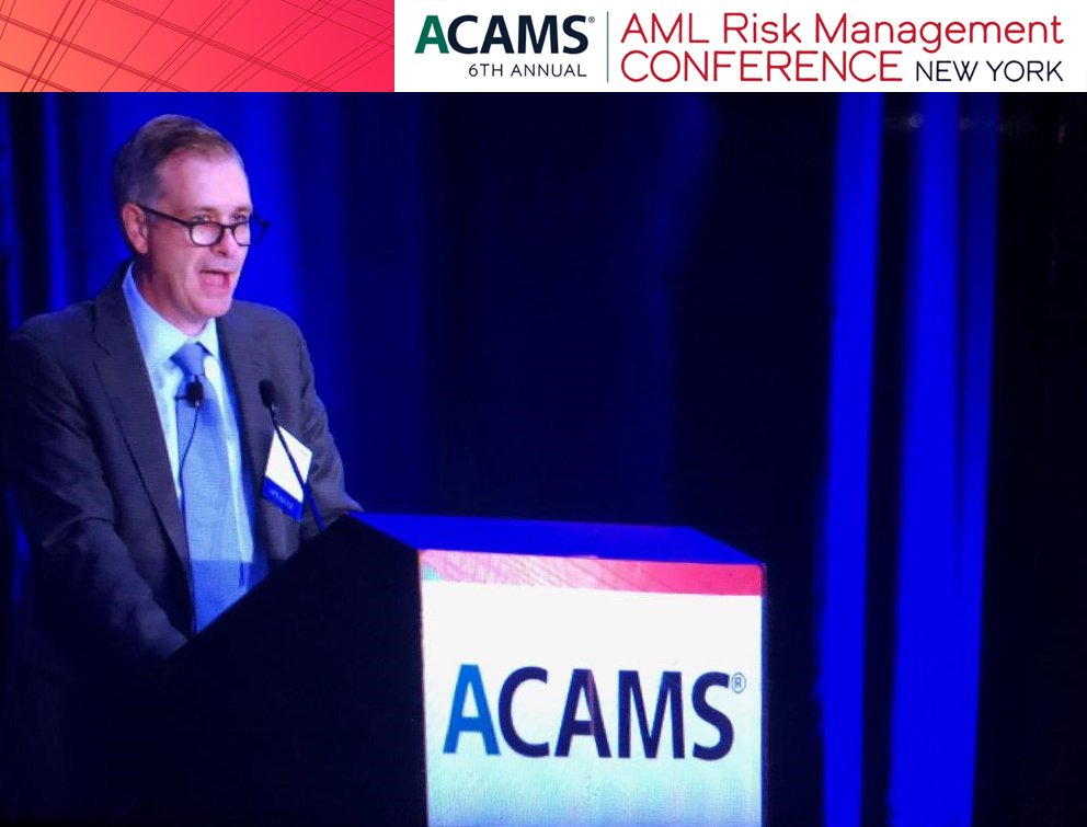 acams_aml's tweet image. James Barnacle, chief of FBI's Money Laundering Unit at #ACAMSNYConference: “A bad actor may come in and steal your proprietary software; steal your business trade secrets. It’s the same thing here with money laundering facilitators.” #ACAMSrisk