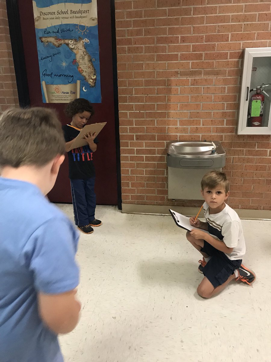 TeachMrsDTeach's tweet photo. Our #SummerScienceInstitute Firsties at @The_GESGators went on a exploration walk to find examples of push/pull! We even stopped in to visit Principal @faustman65113! @IRCSchools https://t.co/UpprtRV5Gl