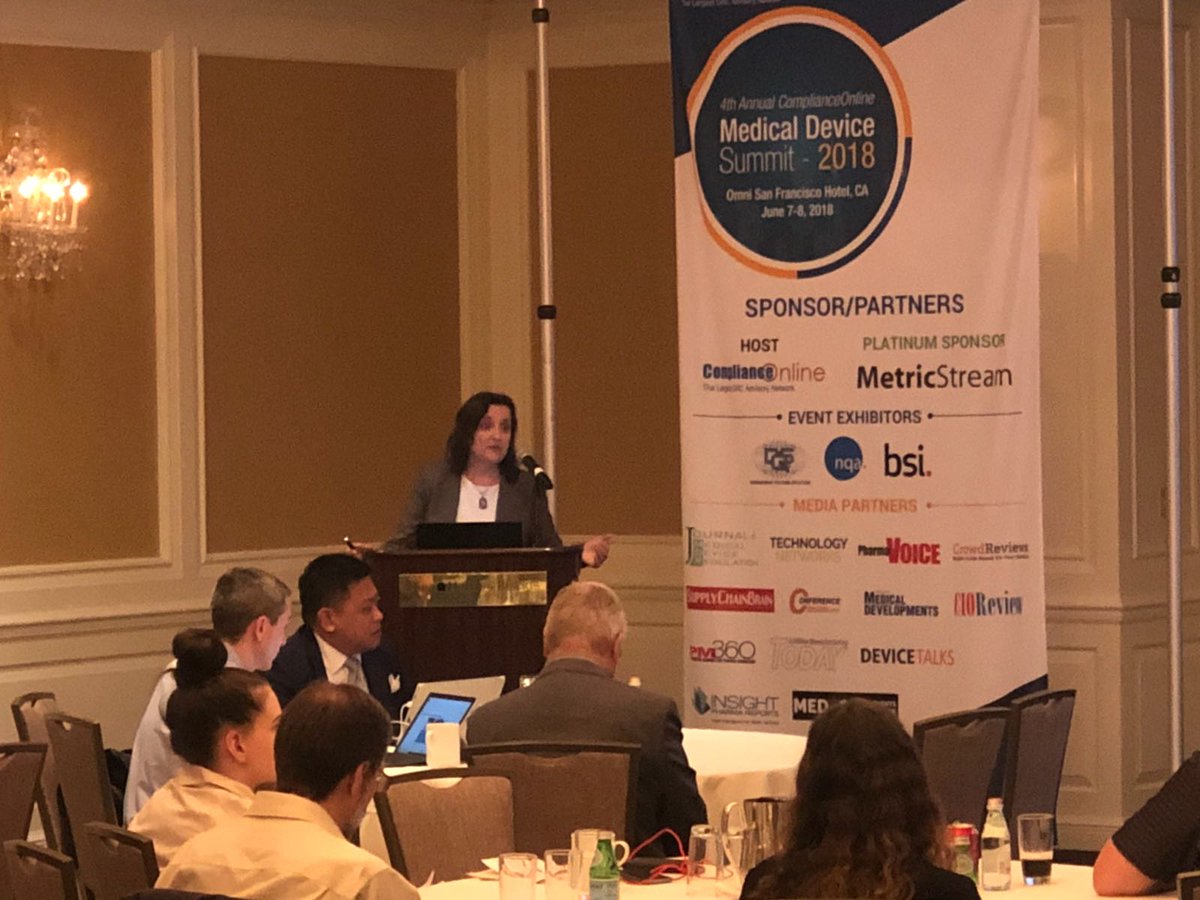 Compliance_On's tweet photo. Some Experience: 4th Annual ComplianceOnline Medical Device Summit #COMedSummit 2018 #SFO. https://t.co/ilYBkUSKBN