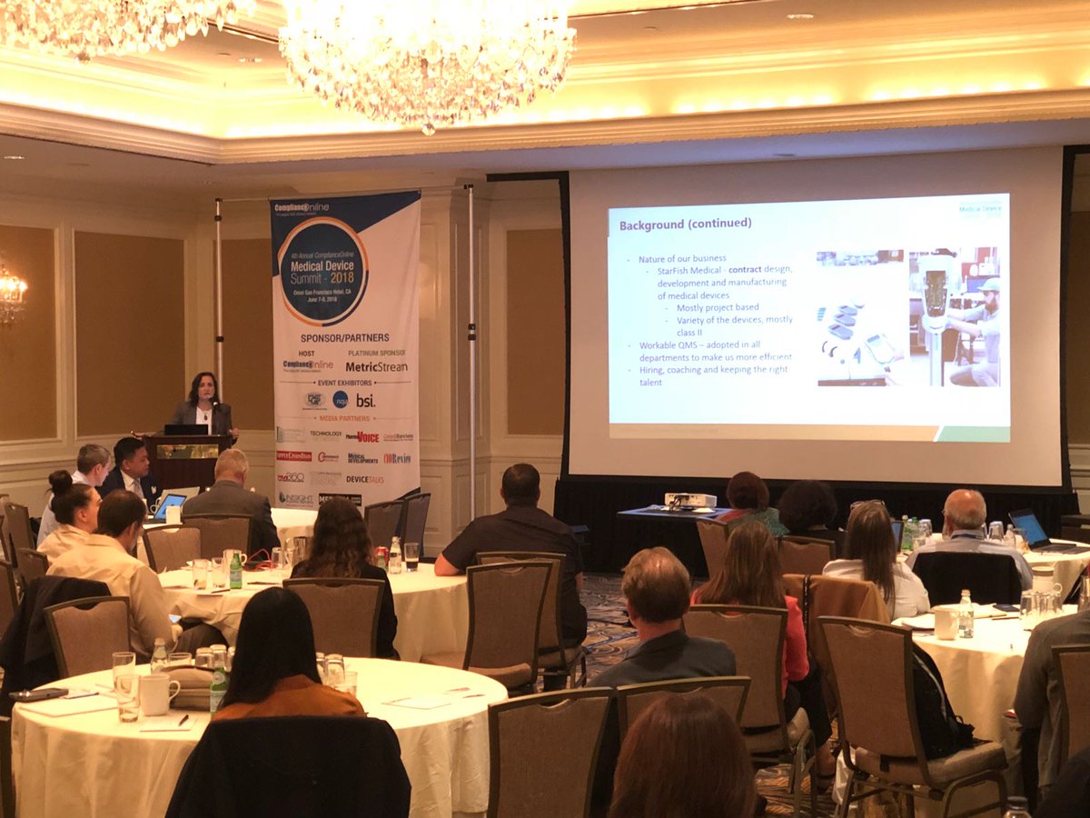 Compliance_On's tweet photo. Some Experience: 4th Annual ComplianceOnline Medical Device Summit #COMedSummit 2018 #SFO. https://t.co/ilYBkUSKBN