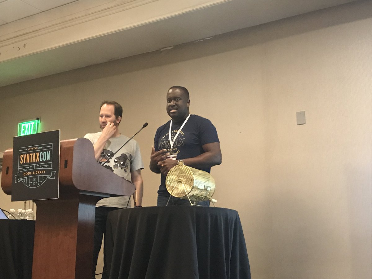 Technovangelist's tweet image. A great #SyntaxCon is done.  Amazing event. @shanselman @khudsonphillips