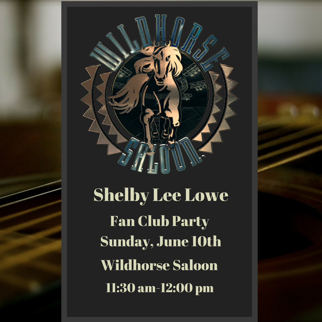 ShelbyLeeLowe's tweet photo. Come wrap up #CMAFest with me at the @wildhorseTN for my Fan Club Party! I'll be there early, so come grab a drink, have a good time with some good country music. #LoweRiders https://t.co/4VU5k9vGwR