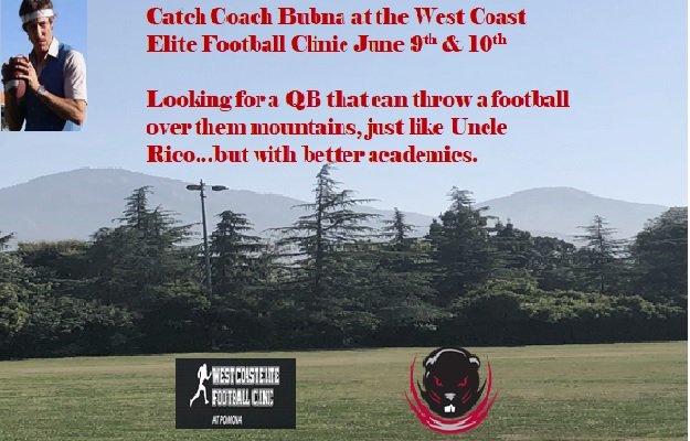 MITFootball's tweet image. Coach Bubna will be at the @WCEliteClinic June 9th and 10th!!!  #RollTech #MITFootball #UncleRico 🕶️☀️🌄