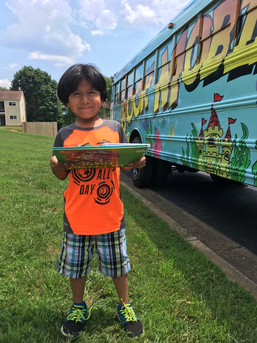Meet my new friend Davy! We were chillin in the sun waiting for his siblings to pick out their books! #gcpsbookmobile #GCPSpromise