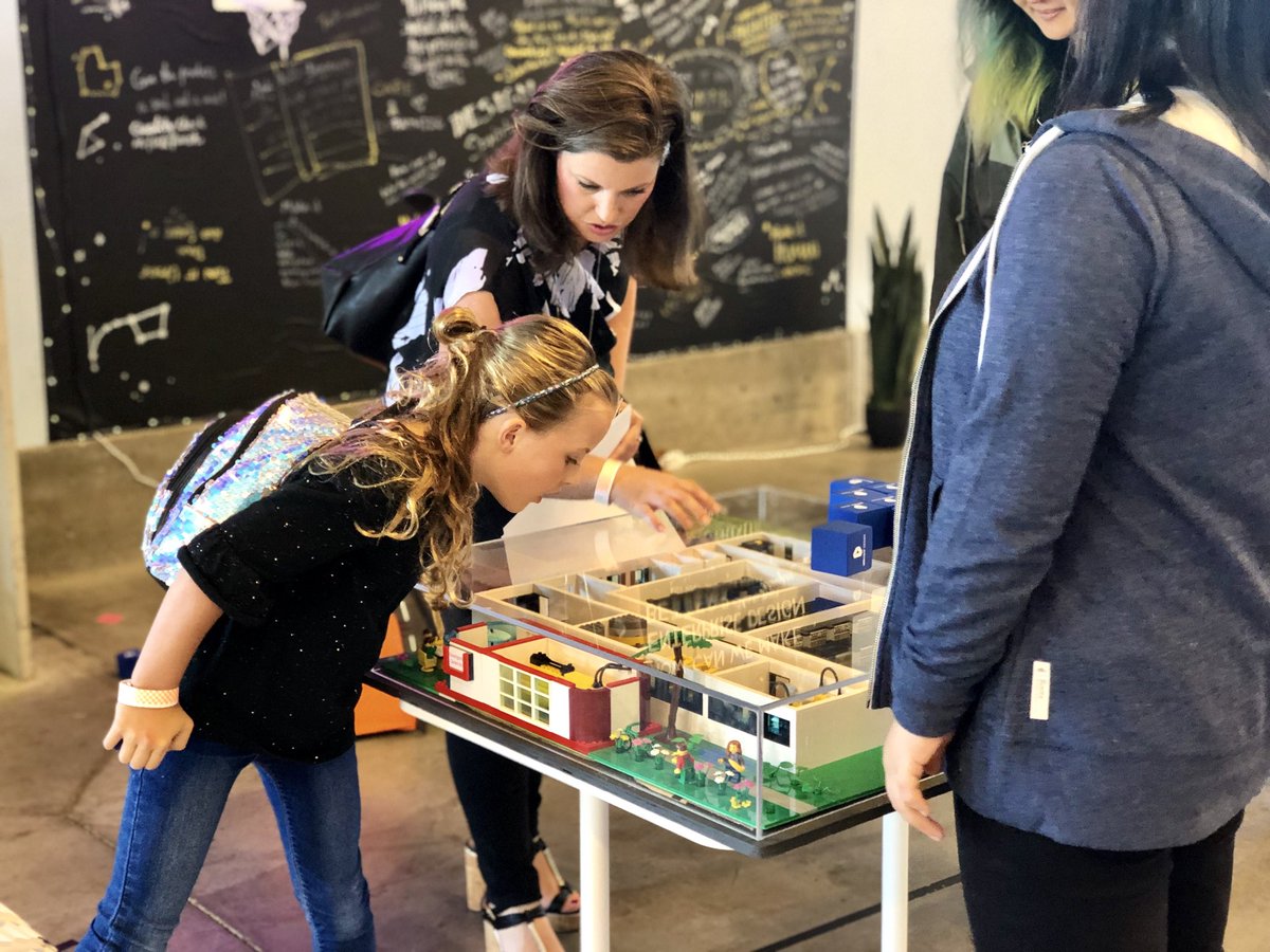 VMwareDesign's tweet photo. Inspiring future app developers like Reagan from @AdventureClubs by learning how VMware powers apps behind the scenes through our LEGO datacenter model 👩🏼‍💻 https://t.co/b95XOuWmBe