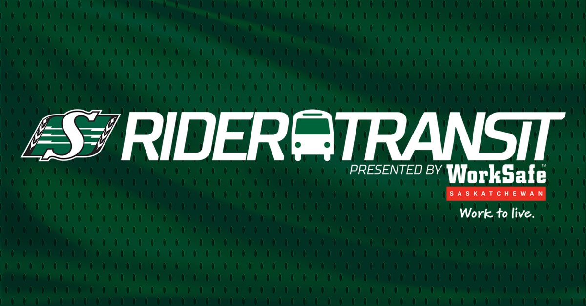 worksafesask's tweet photo. Skip the long walk and park’n’ride to the @sskroughriders game tonight on #RiderTransit. Buses start running continually 2 hours and 15 minutes prior to kick-off. #Riders #RiderNation #RidersLIVE https://t.co/oFzMft7pLf https://t.co/Ec9OADhxIT