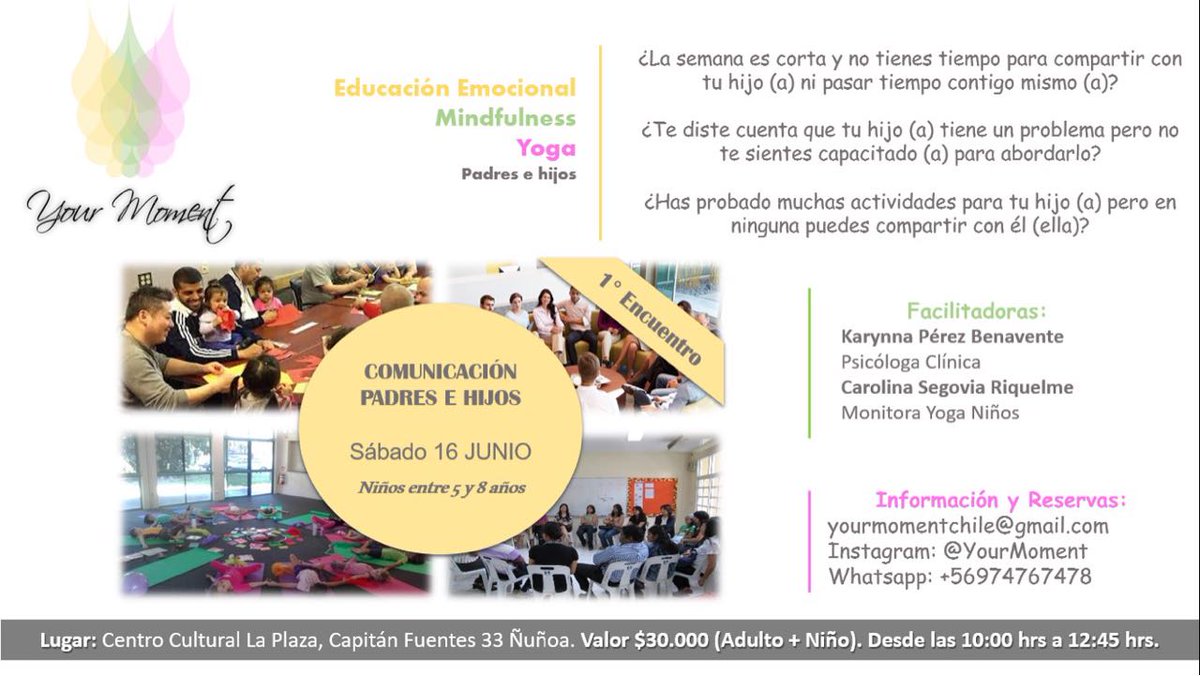 deep_rodrigo's tweet photo. Estimad@s Amig@s les invito a seguir Your Moment Chile un proyecto hermoso para las familias, realizaremos nuestro primer encuentro el Sábado 16/06/2018. FAVOR  RT  Namasté! 🙏🏻🙏🏻 @kperezb https://t.co/BxSqjKTYsP