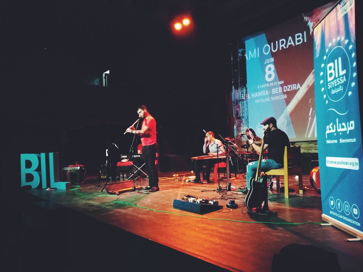 karim2k's tweet photo. En direct du théâtre El Hamra ou se tient #BILSiyessa organisé par @YouthCAN
#BILTunisia #BILConference https://t.co/mB77XXUQCJ