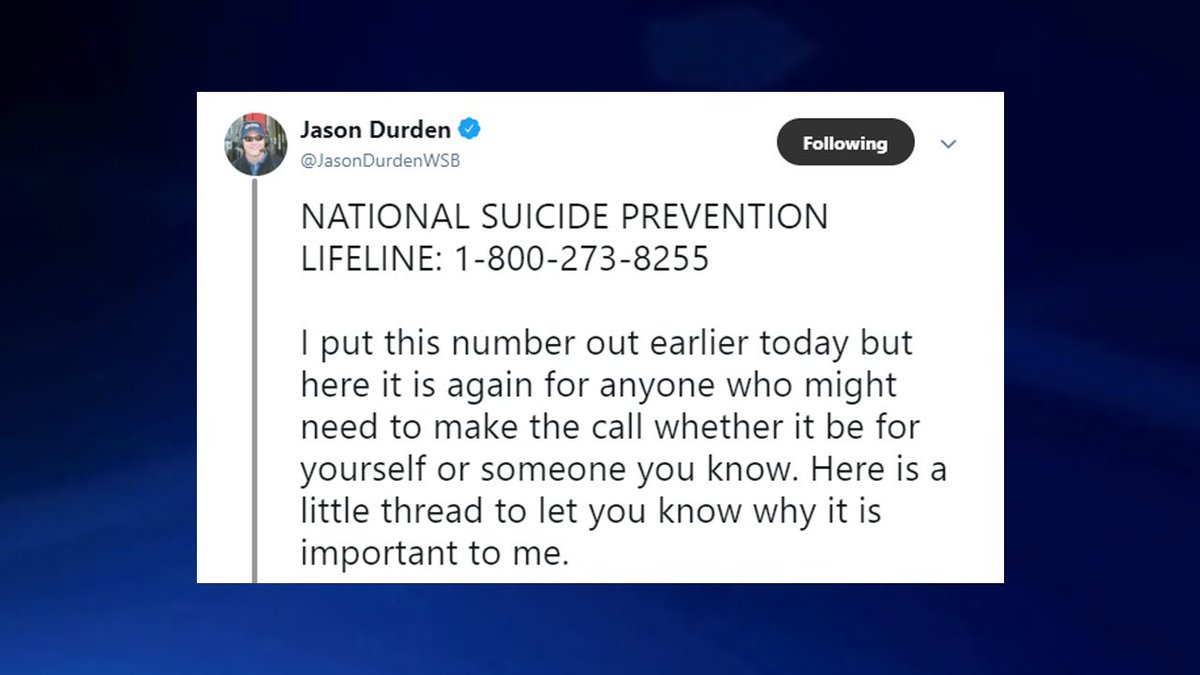 wsbtv's tweet image. NewsChopper 2 reporter @JasonDurdenWSB opens up about struggle with depression, anxiety - 2wsb.tv/2JEVUfr