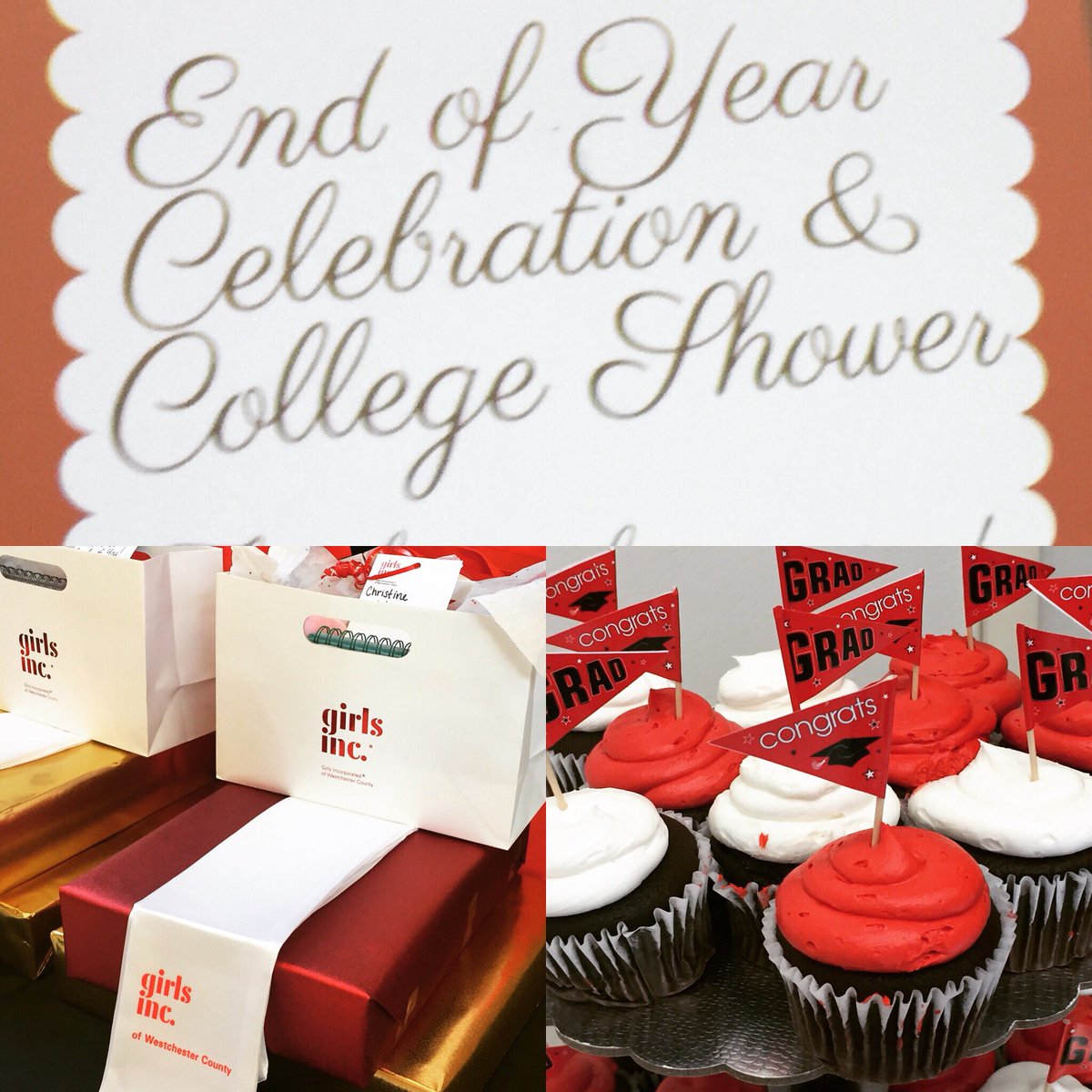 girlsincwc's tweet photo. Almost time to celebrate our #strongsmartbold graduates! #collegeshower https://t.co/nyH7UnJ5A7