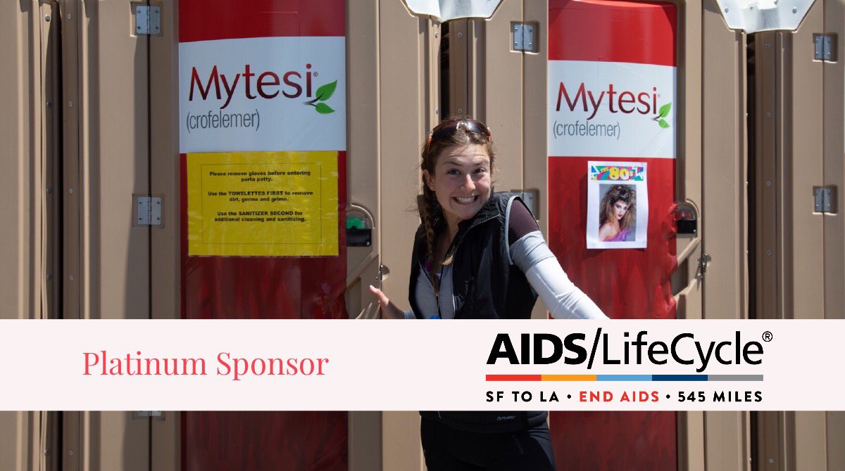 KeepYrPantsOn's tweet photo. Ever wondered where marathon bike riders use the bathroom? This year at @AIDSLifeCycle, we are sponsoring the porta potties along the route from SF to LA and helping raise $16.6m! #aidslifecycle2018 https://t.co/W5aNM49Rej https://t.co/mkMX9oDWAQ