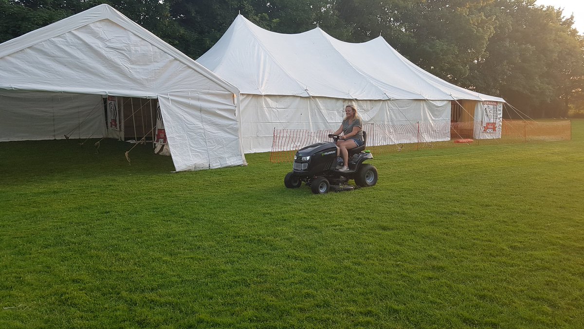 The grass is cut! See you all tomorrow #eblions