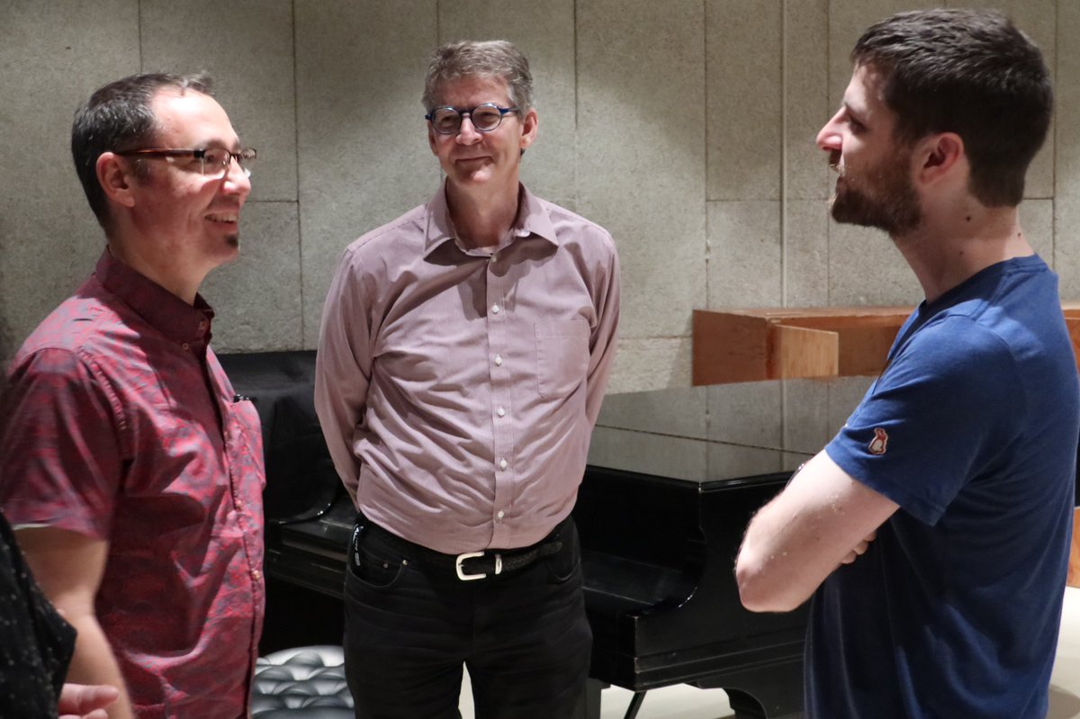 UNTnews's tweet photo. .@RealSnarkyPuppy and @UNTCoM alum, Michael League, gave a Master Class #UNT before the band’s performance tonight @bombfactorydfw https://t.co/9e217hb5NY