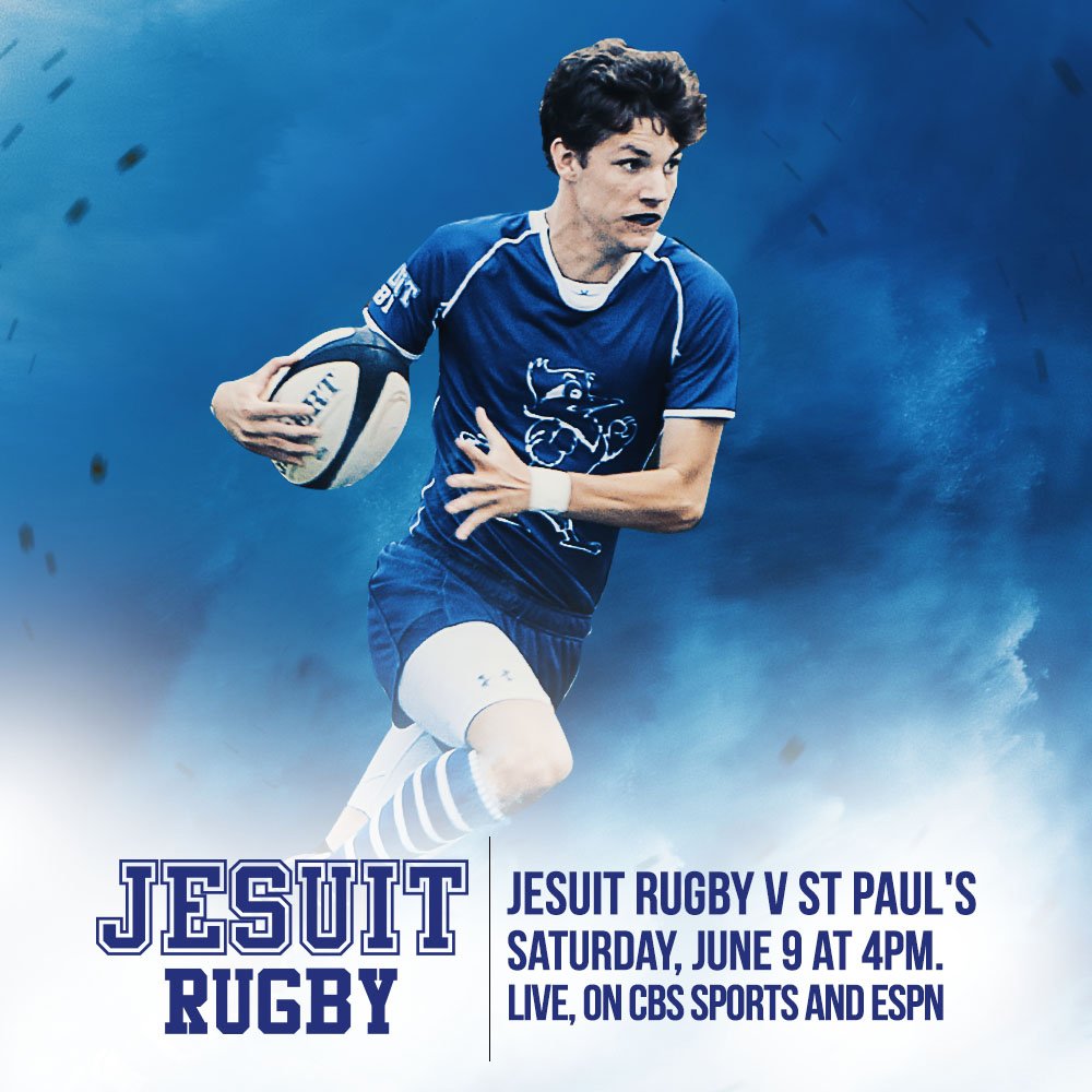 JesuitNOLA's tweet photo. The Jesuit Blue Jay rugby club will take on St. Paul's during the halftime of the NOLA Gold v. San Diego Legion professional rugby match. The match will be televised live on CBS Sports &amp; ESPN+. The Gold match kicks off at 4:00 p.m. Saturday at Shaw Stadium. Come support the Jays! https://t.co/W24yx2ZkFg
