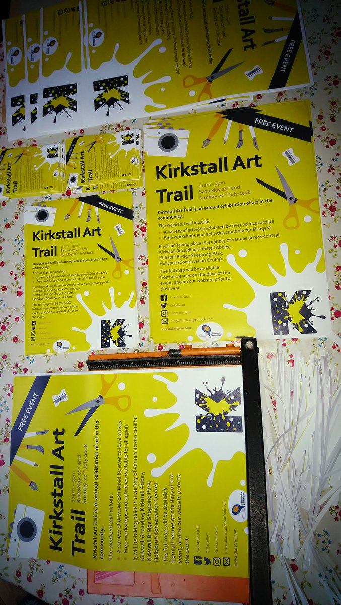Lo-Fi print finishing our posters to go out in Kirkstall tomorrow...... #handmade #DIY #homemade #independent #volunteers #communityart
