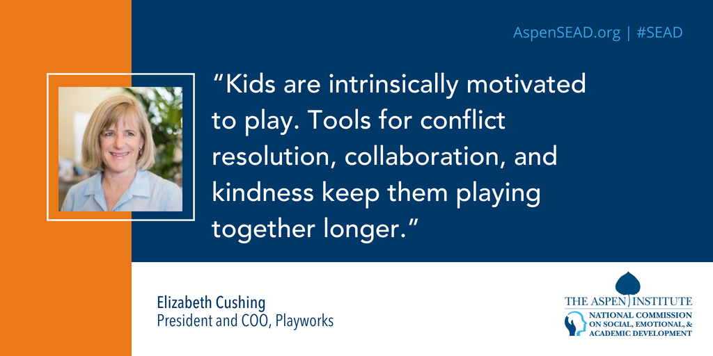 NCSEAD's tweet photo. When we support safe, healthy play, students naturally build their social and emotional skills. Read more from @Playworks on how to cultivate both throughout the school day: https://t.co/FcWp0kq8HM #SEL https://t.co/l27bqz19kq