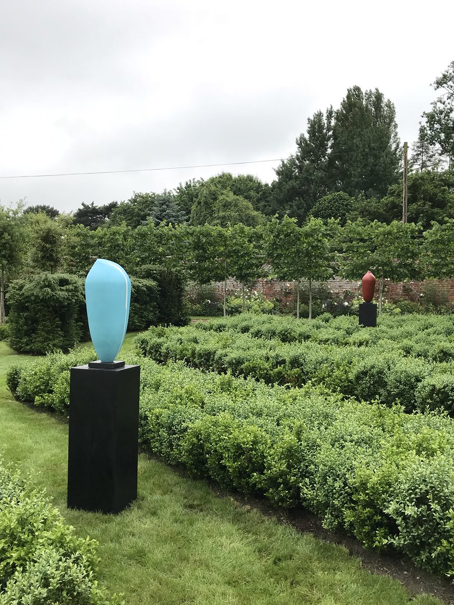 patriciavolk's tweet photo. Nice to see my work out in the open, even on a dull day.  Will be in good company #urchfontmanor #friendsofthegardens Friday 22 June 2018 — Sunday 8 July 2018 @ Urchfont, Wiltshire https://t.co/BD000tlkTV