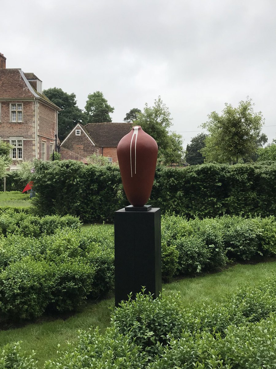 patriciavolk's tweet photo. Nice to see my work out in the open, even on a dull day.  Will be in good company #urchfontmanor #friendsofthegardens Friday 22 June 2018 — Sunday 8 July 2018 @ Urchfont, Wiltshire https://t.co/BD000tlkTV