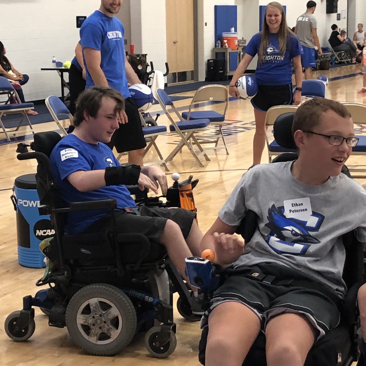 cu_pt_dept's tweet photo. What an amazing event pairing CU PT students with children with special needs and the CU basketball players to learn skills and have FUN! https://t.co/8t5lo3C2CY