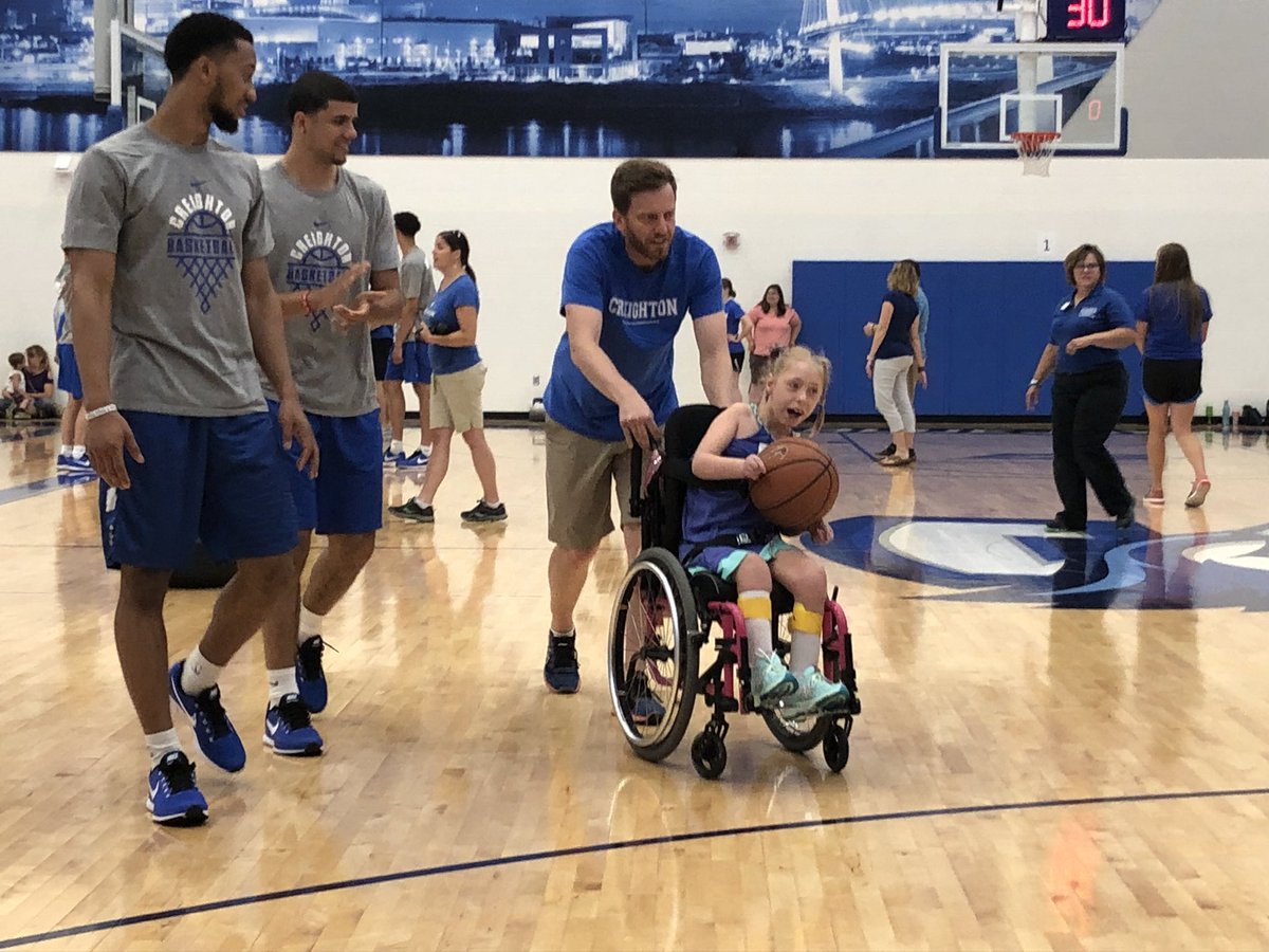 cu_pt_dept's tweet photo. What an amazing event pairing CU PT students with children with special needs and the CU basketball players to learn skills and have FUN! https://t.co/8t5lo3C2CY