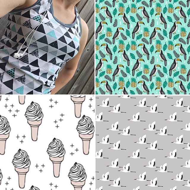 LuckyJessup's tweet photo. Which fabric would you pick?? Loved my new running top so much am making another one 😍 but can’t decide on a fabric 😬🏃‍♀️
#runningtop #luckyjessup #activewear #getfit #handmade #icecreams #herons #toucans #summerbody #holiday #running #cantdecide… https://t.co/UdMLAb22ih https://t.co/0p2KCkNAVG