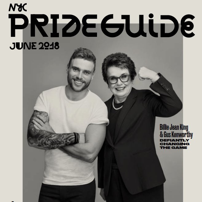 What a thrill to join <a href="/guskenworthy/">Gus Kenworthy</a> on the cover of <a href="/NYCPride/">New York City Pride</a> Guide! Looking forward to serving as a Grand Marshal of the <a href="/NYCPrideMarch/">NYC Pride March</a> on 6/24. Read the full interview with us at nycpride.org. 🏳️‍🌈 #EqualityForAll #LoveWins 

📷: <a href="/KevinTachman/">Kevin Tachman</a>