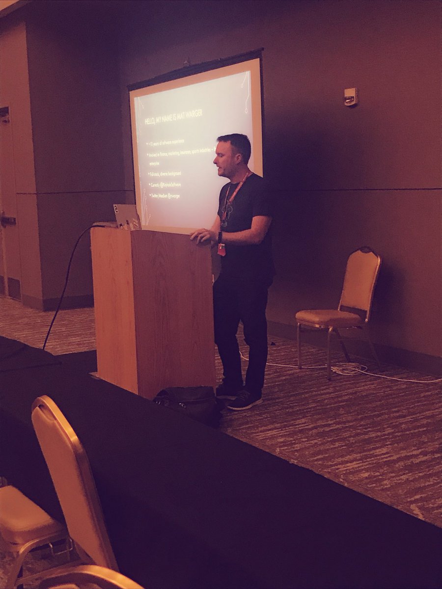 KeyholeSoftware's tweet image. #keyholeteam’s @mwarger talking #AWS Amplify at #NebrCode!