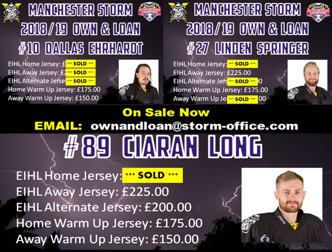 McrStorm_OSC's tweet photo. Great Work @Mcr_Storm fans

Amazing effort to date but we still need your support with the Own and Loan of Dallas, Ciaran and Linden shirts

Let's show these guys that we are proud to have them re-sign by snapping up the remaining jerseys

#ShareReTweet  #ATTWWY  #OneHockeyFamily https://t.co/ArT4Zf9GZZ