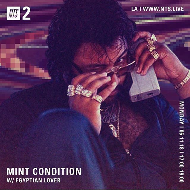 XLMiddleton's tweet photo. This Monday @hotthobo's got @thegyptianlover live on Mint Condition / @nts_radio just in time for #ModernFunkFest next weekend. Tune in 5-7 pm, I'll be there as well lending some 92.3 Theo vibes in the background. https://t.co/P9W0K6hl25 https://t.co/2I9uYGgeiu