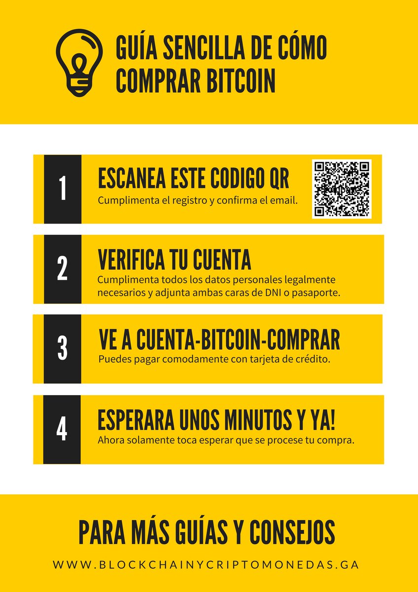 Blockchainycri1's tweet photo. 👌Simple guide on how to buy Bitcoin with QR code or link:
👉 https://t.co/F971K53xyJ
#blockchain #btc #bitcoin #bitcoins #comocomprar
#comprar #guia #sencilla #tutorial #qrcode #codigoqr
#facil #compra #ethereum #eth #ltc #litecoin https://t.co/jYZ62MW3FT