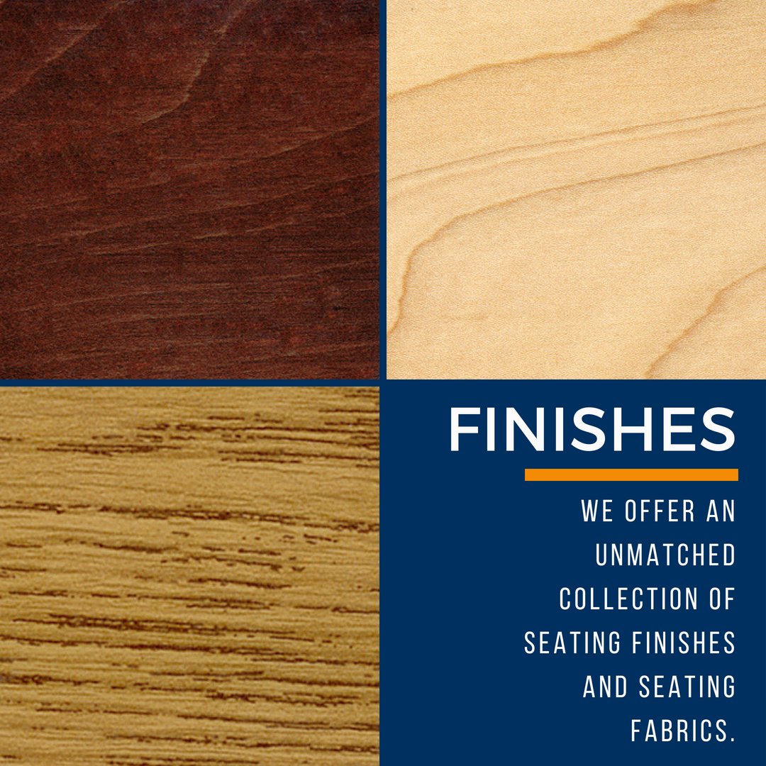 Looking for the perfect finish for your #FixedSeating. Take a look here:   bit.ly/1X8HDrE